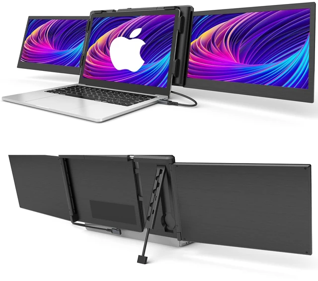 Main image of Laptop Screen Extender 12" FHD 1080P Portable Monitor for 13-16.5" Laptop Type-C Plug-Play Triple Portable Monitor Dual Monitor Extender for Mac