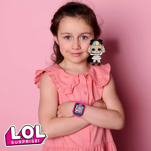 Alt view image 4 of 7 - LOL Surprise Touchscreen Exclusive Pink Smartwatch for Kids Engaging Educational Games, Step Counter, Camera, Alarm & More Fun & Interactive Timepiece (LOL4264AZ)