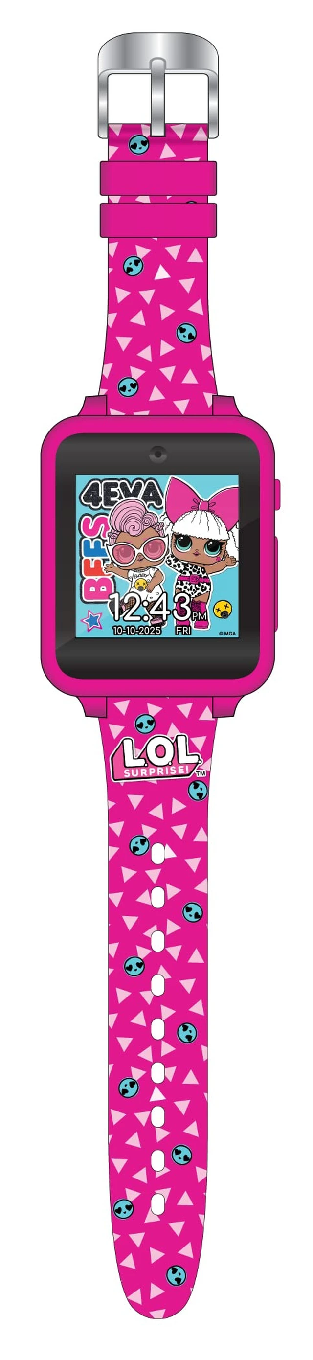 Alt view image 6 of 7 - LOL Surprise Touchscreen Exclusive Pink Smartwatch for Kids Engaging Educational Games, Step Counter, Camera, Alarm & More Fun & Interactive Timepiece (LOL4264AZ)