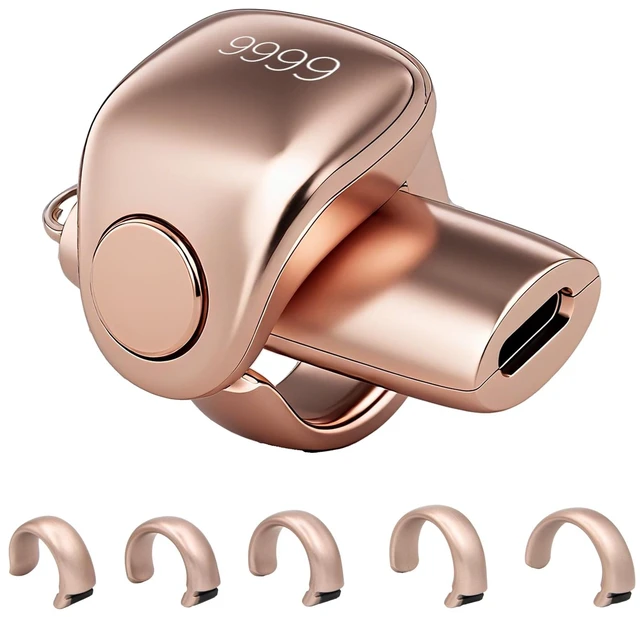 Main image of Tasbeeh Counter, Tasbih Counter, Zikr Smart Ring, Adjustable Finger Ring Counter, Dhikr Counter, Prayer Direction Indicator, 5 Azan Alarm Clock, APP Support, Eid al-Fitr Gifts for Muslims(Rose Gold)