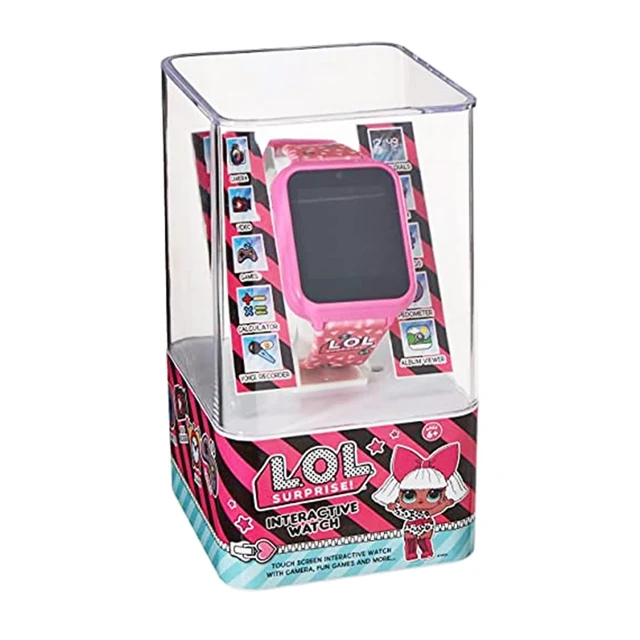 Alt view image 7 of 7 - LOL Surprise Touchscreen Exclusive Pink Smartwatch for Kids Engaging Educational Games, Step Counter, Camera, Alarm & More Fun & Interactive Timepiece (LOL4264AZ)