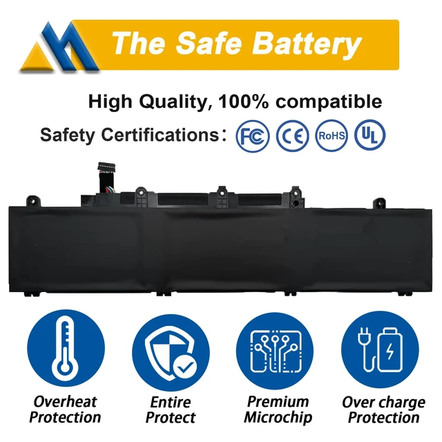 Alt view image 3 of 7 - 45Wh L19M3PD5 Laptop Battery Replacement for Lenovo Thinkpad E14 Gen 2 20T6 20TA E14 Gen 3 20Y7 20YD 20YE E15 Gen 2 20T8 20TD Gen 3 4 Series L19D3PD5 L19C3PD5 SB10X02597 L19C3PD5 11.1V 4120mAh