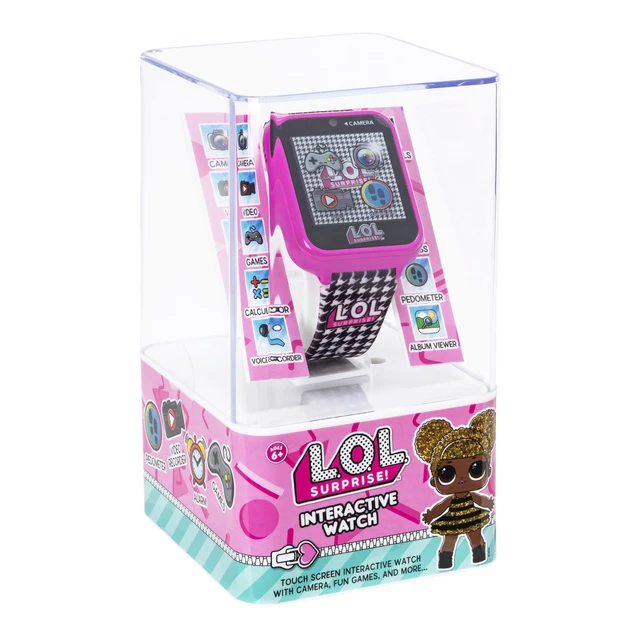 Alt view image 7 of 7 - LOL Surprise Kids Smart Watch with Camera, Games, Voice Recorder, Step Counter, 10 Unique Watch Faces, Alarm, Timer, and Calculator - Fun Tech Toy for Kids