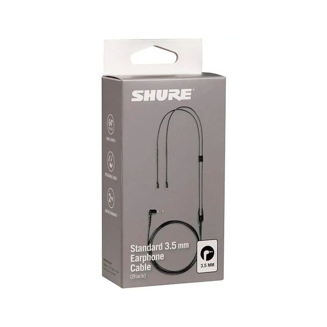 Alt view image 3 of 3 - Earphone Replacement Cable for SE Sound Isolating Earphones with MMCX Connection Detachable Cables (SE215, SE315, SE425, SE535, SE846) - 64-inches Long, Black (EAC64BK)
