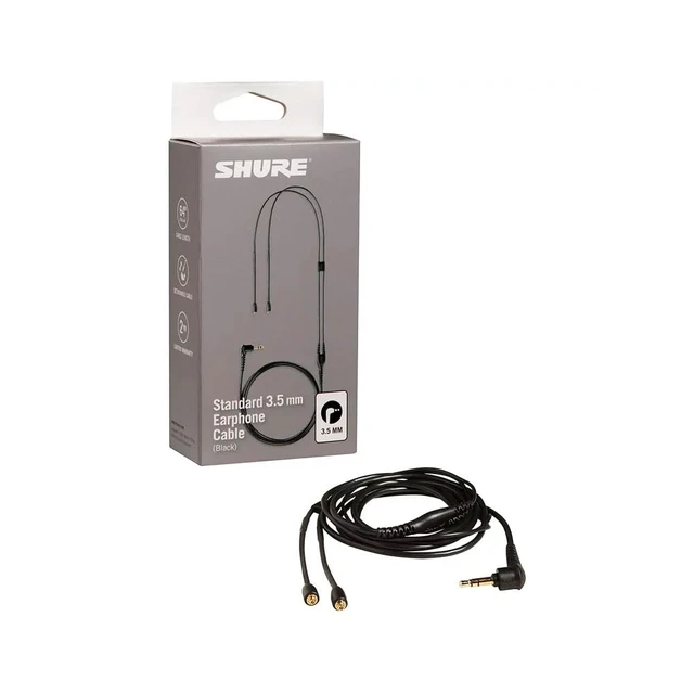 Alt view image 2 of 3 - Earphone Replacement Cable for SE Sound Isolating Earphones with MMCX Connection Detachable Cables (SE215, SE315, SE425, SE535, SE846) - 64-inches Long, Black (EAC64BK)