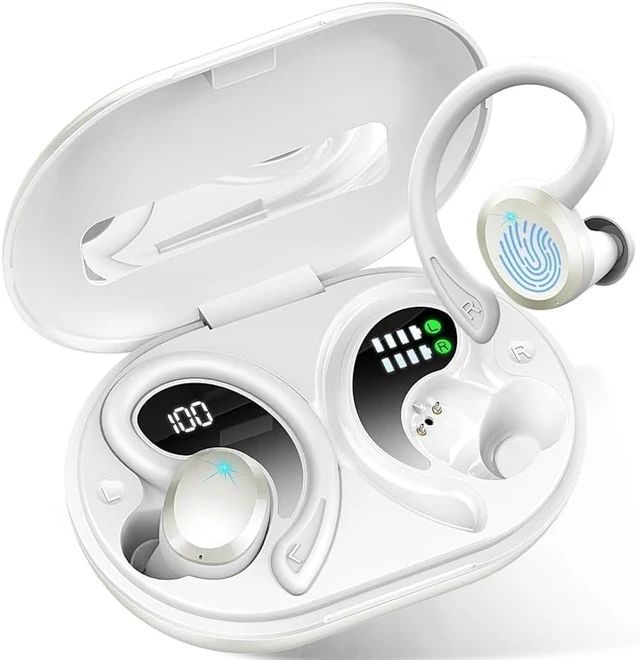 Main image of Wireless Earbuds, Sport Bluetooth 5.4 Headphones 2026 New Bluetooth Earbuds with 56Hrs Stereo, 4 ENC Mic, Noise Canceling Over-Ear Buds with Earhooks, IP7 Waterproof Earphones for Workout/Running/Gym