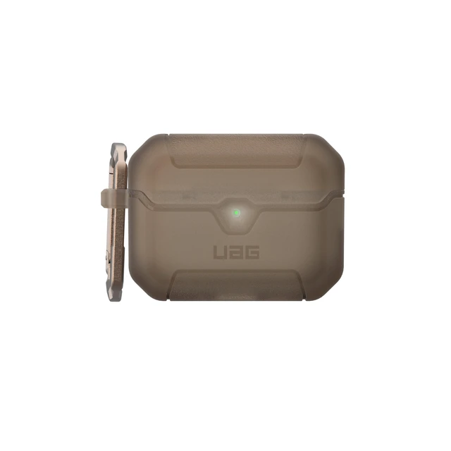 Alt view image 5 of 7 - UAG Scout for AirPods Pro 3 Gen Case 2025, w/Carabiner, Coyote Translucent Heavy Duty Protection, Military-Grade Drop Tested, Secure Lip Closure, Corner Protection, Wireless Charging Compatible