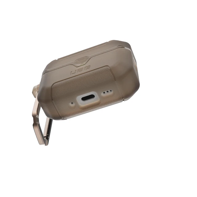 Alt view image 6 of 7 - UAG Scout for AirPods Pro 3 Gen Case 2025, w/Carabiner, Coyote Translucent Heavy Duty Protection, Military-Grade Drop Tested, Secure Lip Closure, Corner Protection, Wireless Charging Compatible