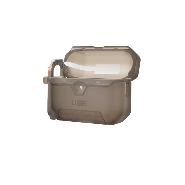 Alt view image 7 of 7 - UAG Scout for AirPods Pro 3 Gen Case 2025, w/Carabiner, Coyote Translucent Heavy Duty Protection, Military-Grade Drop Tested, Secure Lip Closure, Corner Protection, Wireless Charging Compatible