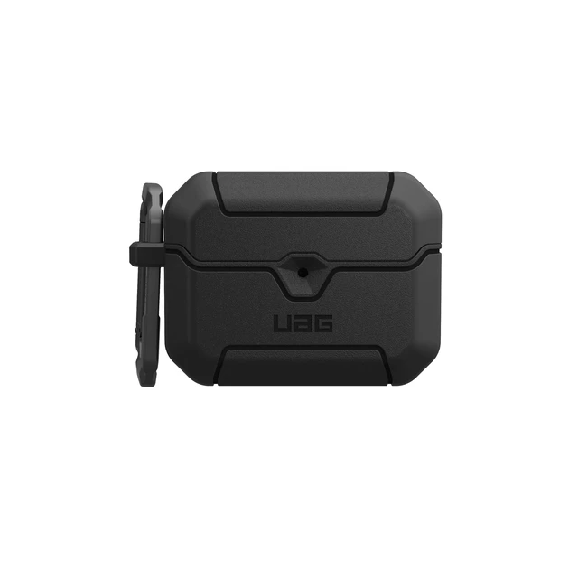 Alt view image 6 of 7 - UAG Scout for AirPods Pro 3 Gen Case 2025, w/Carabiner, Black Heavy Duty Protection, Military-Grade Drop Tested, Secure Lip Closure, Corner Protection, Wireless Charging Compatible