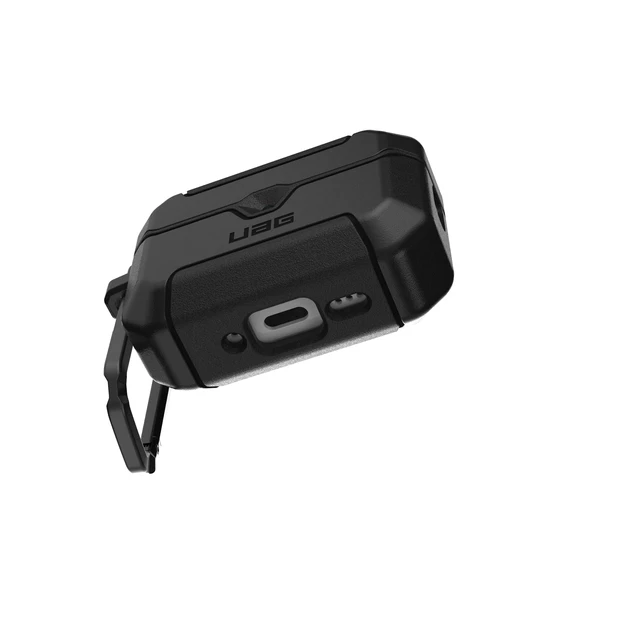 Alt view image 7 of 7 - UAG Scout for AirPods Pro 3 Gen Case 2025, w/Carabiner, Black Heavy Duty Protection, Military-Grade Drop Tested, Secure Lip Closure, Corner Protection, Wireless Charging Compatible