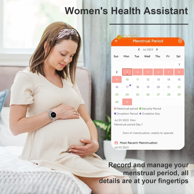 Alt view image 7 of 7 - Smart Watches for Women, 1.3HD Fitness Tracker with Blood Pressure/Heart Rate Monitor, Bluetooth 5.2 Make Calls Smart Watch for Android/iOS Phones, IP68 Waterproof Fitness Watch for Women