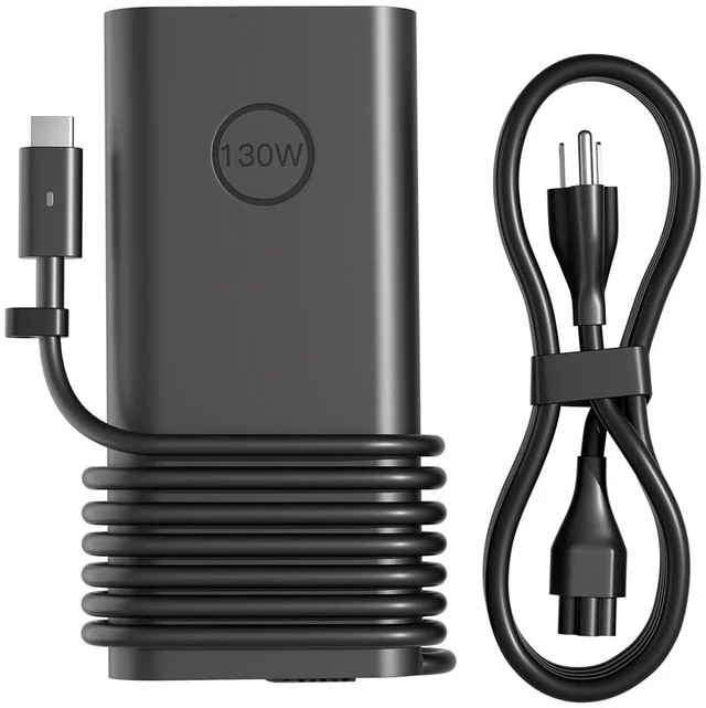 Main image of 130W USB-C Charger Compatible with Dell Precision Laptop Power Cord Pro Precision 5 7 5530 2in1 5770 5760 5690 5680 5570 5560 5550 5490 5480 5470 3591 3590 3581 3580 3570 3561 3490 3480 Adapter