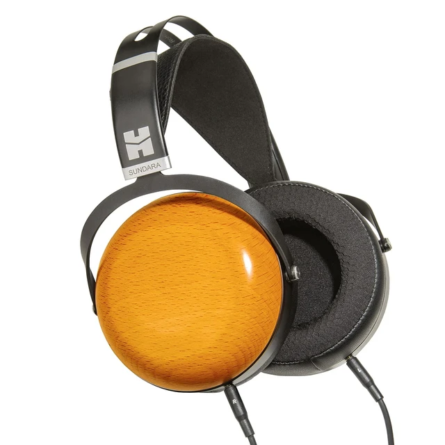 Alt view image 4 of 5 - SUNDARA Closed-Back Over-Ear Planar Magnetic Wired Hi-Fi Headphones with Stealth Magnet Design, Detachable Cable, Wood Ear Cups for Home, Studio, Recording