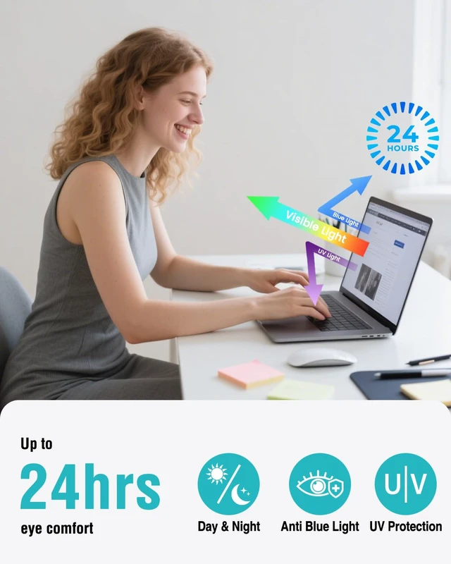 Alt view image 4 of 7 - Magnetic Anti Blue Light Screen Protector Compatible with MacBook Air 13.6 inch (2022-2025, M2, M3, M4), Bubble-Free Install, Removable & Reusable Anti Glare Matte Laptop Screen Shield
