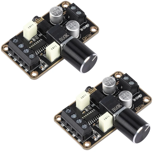 Main image of 5W+5W Mini Amplifier Board 2pcs PAM8406 Audio Amplifier Board DC 5V Digital Stereo Power Amp 2.0 Dual Channel Class D Amplify Module for DIY Speaker Sound System