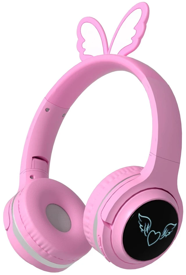 Main image of Kids Headphones Wireless, 7-Color LED Lights, 85dB Safe Volume 40H Playtime Ultra-Soft Over-Ear with Mic, Bluetooth 5.4, Wireless/Wired/FM/TF for School Travel Boys Girls Toddlers Gift