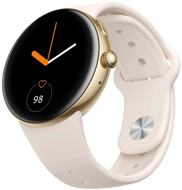 Main image of AMOLED Smart Watch for Women, Answer/Make Call Fitness Tracker Always-On Display, 2 Quick-Release Bands, Heart Rate Sleep Activity Monitor, 120+ Sport Modes for iOS Android, Champagne Gold