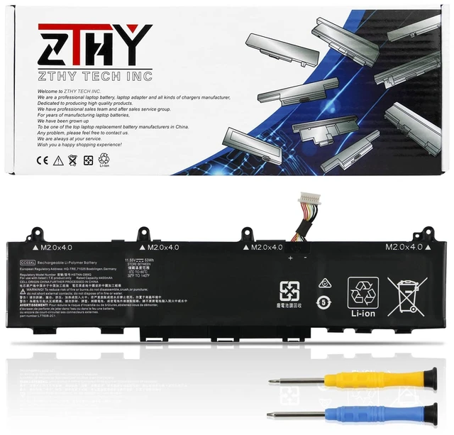 Main image of 53Wh CC03XL Battery for HP EliteBook 830 835 840 845 G7 G8 Probook 635 Aero G7 G8 ZBook Firefly 14 G7 G8 Laptop Battery Replacement L77608-2C1 L77608-421 L78555-005 CC03053XL 11.55V 3-Cell