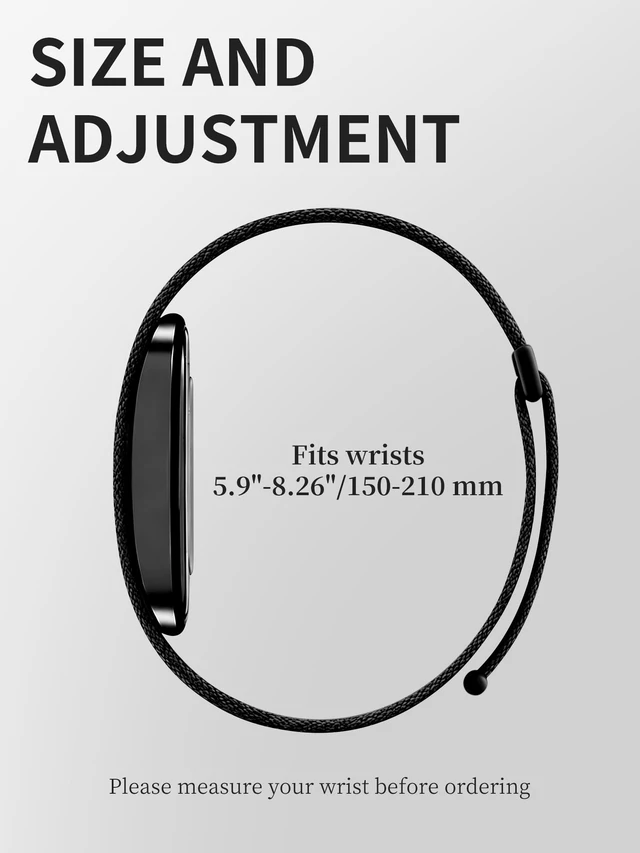 Alt view image 5 of 7 - Nylon Stretchy Sport Loop Band Compatible with Hume Band 2.0 Fitness Tracker, Breathable Adjustable Replacement Wrist Strap for Hume 2.0 Tracker