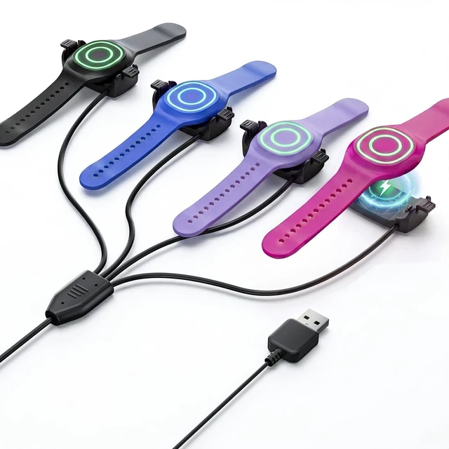 Main image of 4 Port Magic Band Charger Charging Station for Disney Magic Band+ Plus Multiple 4-in-1 MagicBand+ Charger for Multi MagicBand Plus,90 Min Full Charging for Disneyland Family Accessories