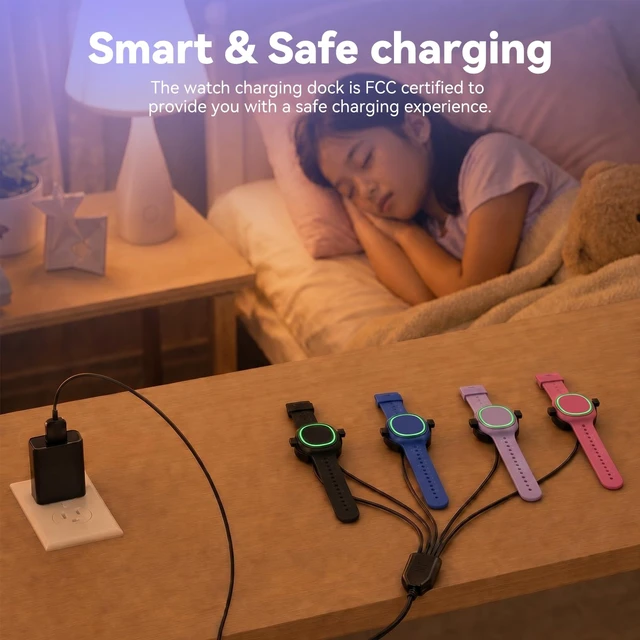 Alt view image 7 of 7 - 4 Port Magic Band Charger Charging Station for Disney Magic Band+ Plus Multiple 4-in-1 MagicBand+ Charger for Multi MagicBand Plus,90 Min Full Charging for Disneyland Family Accessories