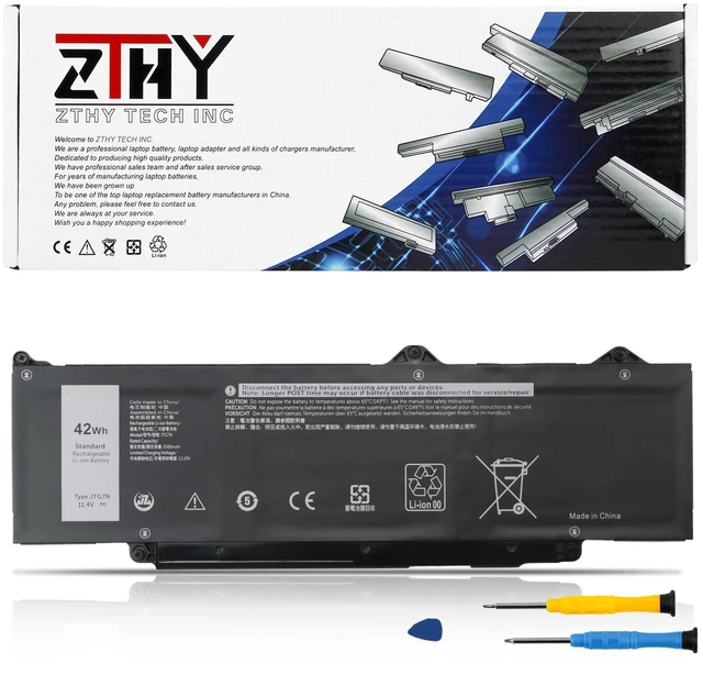 Main image of 42Wh JTG7N GRWKG Battery for Dell Latitude 5340 5350 5440 5450 5540 5550 7455 3340 3440 3450 3540 3550 Precision 3480 3490 3580 3590 inspiron 14 Plus 7441 R73TC DR02P 542WP 7RDGP 803W6 11.4V 3-Cell