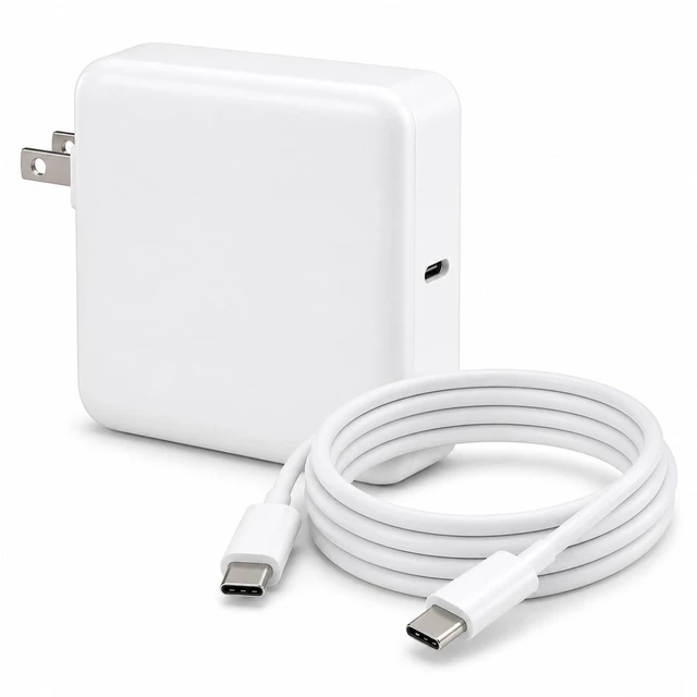 Main image of 100W USB C MacBook Charger Compatible with MacBook Pro 13 14 15 16 inch MacBook Air 15 13 inch Fits All USB C Laptop Device and Comes with 6Ft Type C Cable