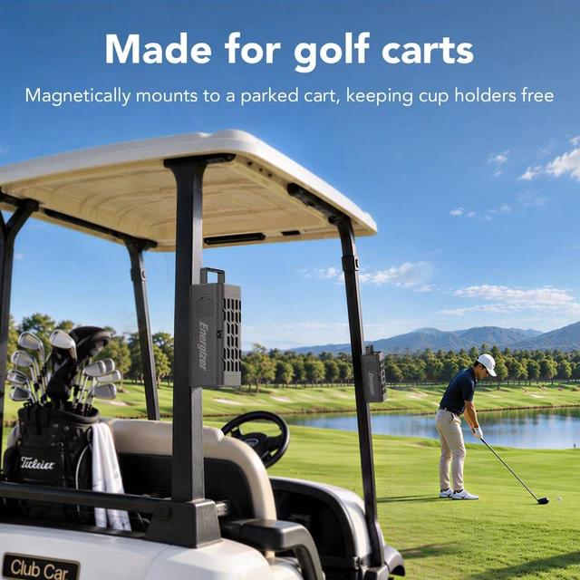 Alt view image 2 of 7 - Portable Bluetooth Speaker, Rugged Magnetic, Waterproof, Wireless Magnetic Outdoor Speakers for Golf Carts & Car, Bass Boost, HD Sound, IP67, BT6.0, 24H, for Camping, Hiking, Jobsite, Travel