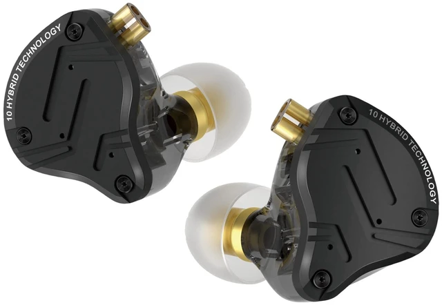 Main image of KZ ZS10 PRO X in Ear Monitor Headphones, Upgrade 4BA+1DD Hybrid Driver IEM Earphones, HiFi Metal Wired Gaming Earbuds, for Singers Bass Player Drummers Guitarist Musicians Dj (Without Mic,Black)