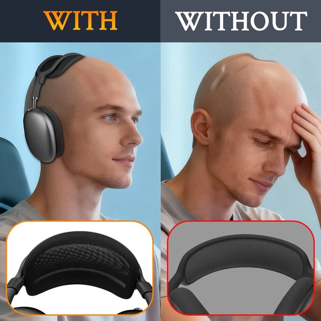 Alt view image 3 of 7 - Pressure Relief Headband Pad for AirPods Max - Black(1.0 Gen)