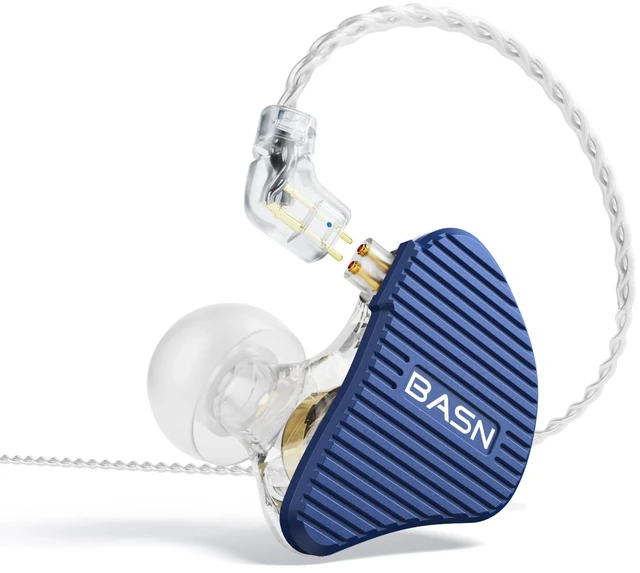 Main image of Mix-PD in Ear Monitor,Planar Driver+Dynamic Driver 2-Pin Cable,Blue Two Mixed Drivers IEM with CNC Crafted Metal Cover, Wired Detachable 0.78mm 2-Pin Silver Plated OFC Cable for Musicians