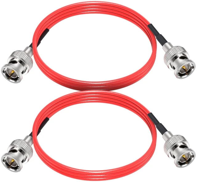 Main image of HD-SDI 3G SDI Cable 3ft Thin 75 Ohm BNC Jumper RG179 Cable 2-Pack Flexible SDI Cables for Cameras BMCC Monitor Livestream,Support HD-SDI/3G-SDI/4K/8K Video Red
