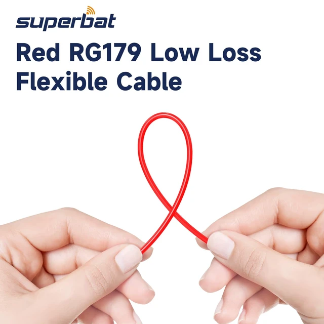 Alt view image 6 of 6 - HD-SDI 3G SDI Cable 3ft Thin 75 Ohm BNC Jumper RG179 Cable 2-Pack Flexible SDI Cables for Cameras BMCC Monitor Livestream,Support HD-SDI/3G-SDI/4K/8K Video Red