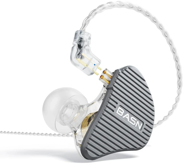 Main image of Mix-PD in Ear Monitor,Planar Driver+Dynamic Driver 2-Pin Cable,Grey Two Mixed Drivers IEM with CNC Crafted Metal Cover, Wired Detachable 0.78mm 2-Pin Silver Plated OFC Cable for Musicians
