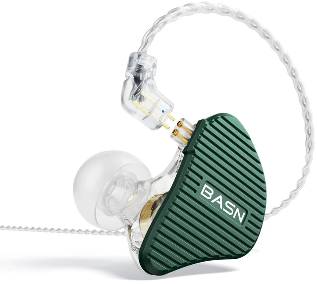 Main image of Mix-PD in Ear Monitor,Planar Driver+Dynamic Driver 2-Pin Cable,Green Two Mixed Drivers IEM with CNC Crafted Metal Cover, Wired Detachable 0.78mm 2-Pin Silver Plated OFC Cable for Musicians