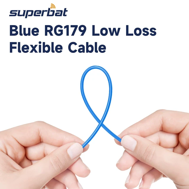 Alt view image 6 of 6 - HD-SDI 3G SDI Cable 3ft 75 Ohm RG179 Thin BNC Coaxial Cable 2-Pack Blue Low loss flexible sdi cables for Cameras BMCC Monitor,Support 1080P HD-SDI/3G-SDI/4K Video Jumper