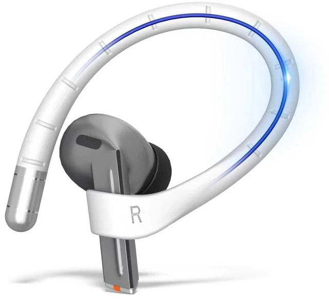 Main image of Anti-Slip Ear Hooks for Galaxy Buds 3 Pro (2024) & Galaxy Buds 3 FE (2025), Comfortable Fit Sports Anti-Loss Memory Titanium Alloy Ear Hooks Compatible for Samsung Buds 3 Earbuds w/Lanyard, White