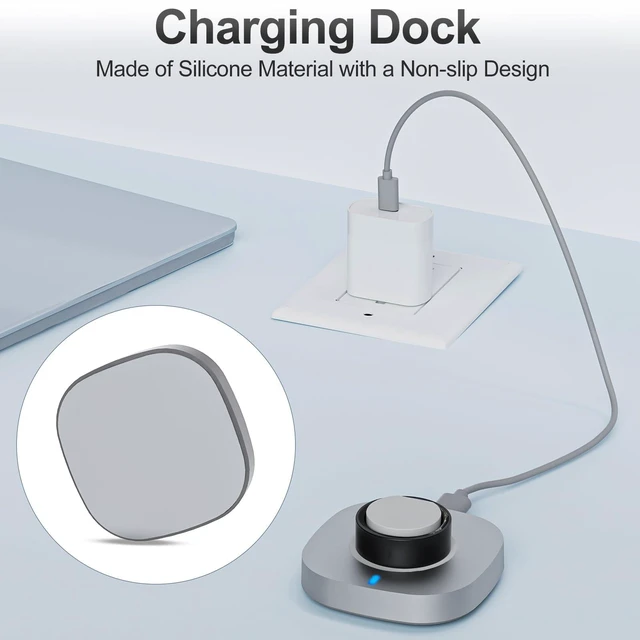 Alt view image 6 of 7 - Charger Compatible with Ultrahuman Ring Size 6 Fast Charging Dock Portable Charger with USB-C Cable for Ulrahuman Ring Air (Not Compatible with Ultrahuman Ring Pro)