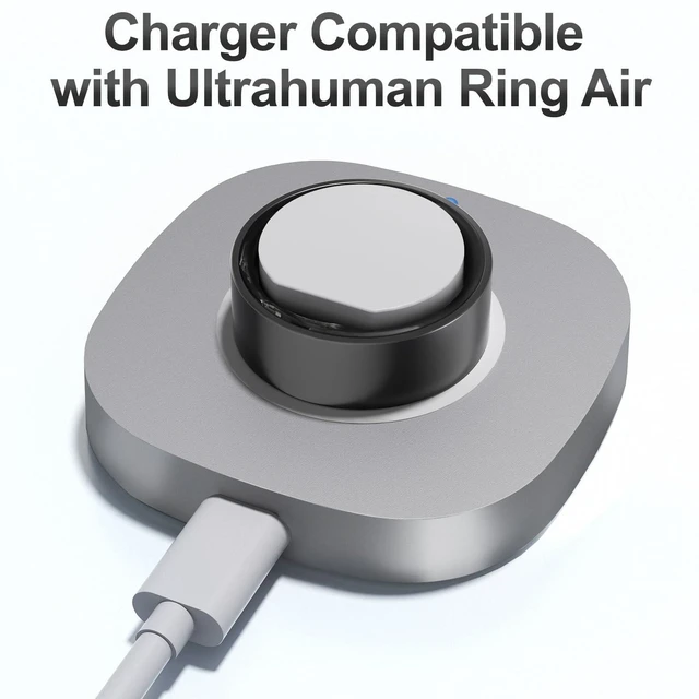 Alt view image 2 of 7 - Charger Compatible with Ultrahuman Ring Size 6 Fast Charging Dock Portable Charger with USB-C Cable for Ulrahuman Ring Air (Not Compatible with Ultrahuman Ring Pro)