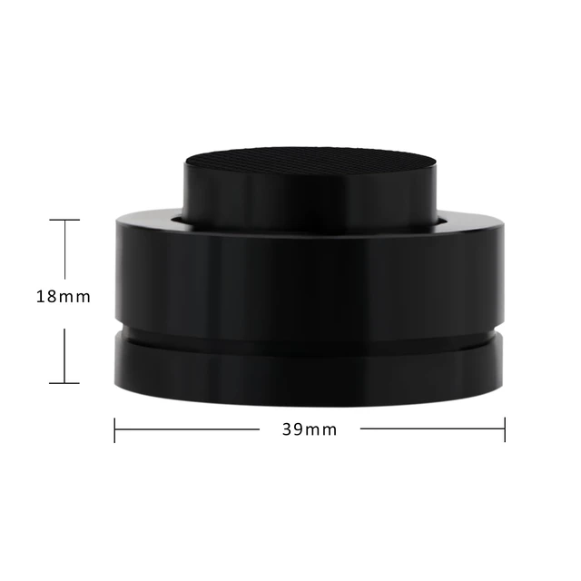 Alt view image 2 of 6 - 4 Pcs Turntable Anti-Vibration Isolation Feet Speaker Feet Isolators Subwoofer Shock Absorber Stand Speaker Cone Pads with Ceramic Beads for DAC Recorder, HiFi Amplifier (Aluminum Alloy)