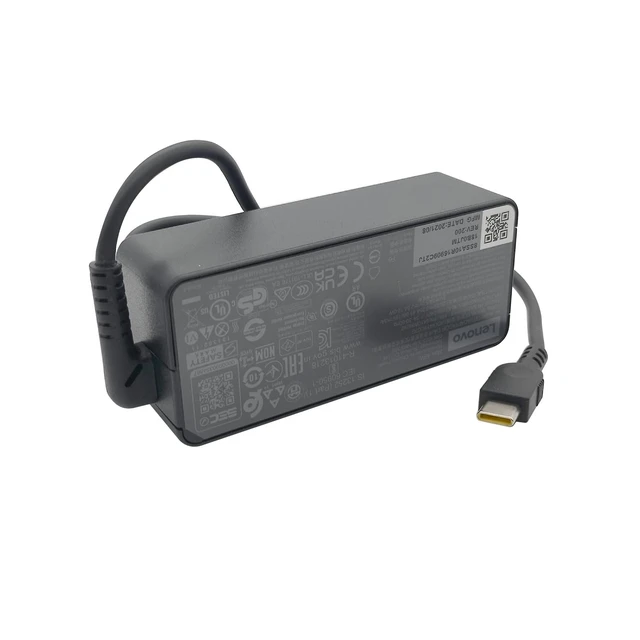 Alt view image 5 of 7 - Laptop Charger 45W Watt USB Type C(USB-C) AC Power Adapter - Chromebook Duet 3 (11"")Yoga 6 (13"" AMD) 2 in 1100e (2nd Gen) (11.6"") Laptop, black, ADLX45YCC3G