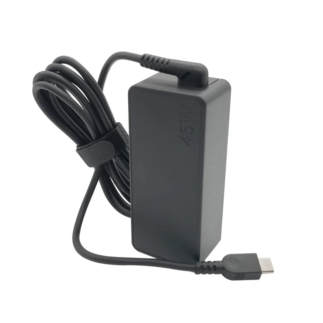 Alt view image 7 of 7 - Laptop Charger 45W Watt USB Type C(USB-C) AC Power Adapter - Chromebook Duet 3 (11"")Yoga 6 (13"" AMD) 2 in 1100e (2nd Gen) (11.6"") Laptop, black, ADLX45YCC3G