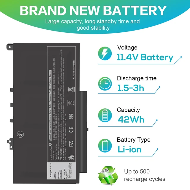 Alt view image 3 of 7 - 7CJRC Laptop Battery for Dell Latitude 7470 7270 E7470 E7270 Battery 7CJRC KNM09 0KNM09 21X15 021X15 TX283 0TX283