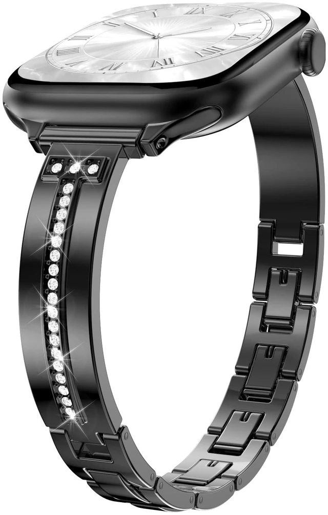 Main image of Slim Band Compatible with Apple Watch All Series Thin Metal Band, Dressy Jewelry Strap, for Women, for iWatch Series 12 11 10 9 8 7 6 5 4 3 2 1 SE 3/2/1 Ultra 4/3/2/1