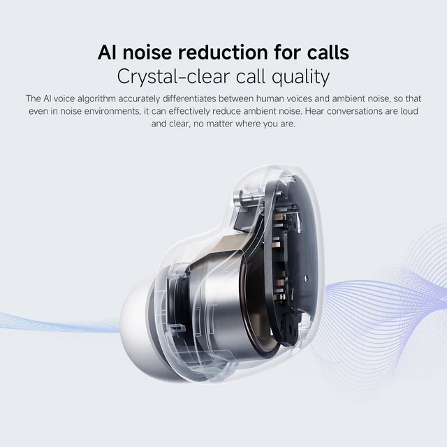 Alt view image 6 of 7 - Redmi Buds 6 Play 10mm Dynamic Driver AI Noise Reduction Up to 36-Hour Battery Life Bluetooth® 5.4 Touch Control - Global Version