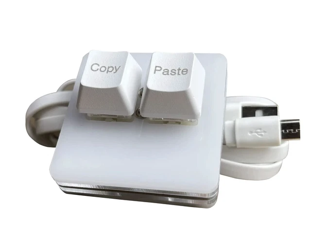 Alt view image 2 of 6 - Copy and Paste 2-Key Keyboard SAYO OSU Keypad Hotswap One Handed Mechanical Gaming Keyboard Cherry Switch RGB Backlit Mini USB Keypad for macros or Rhythm Games