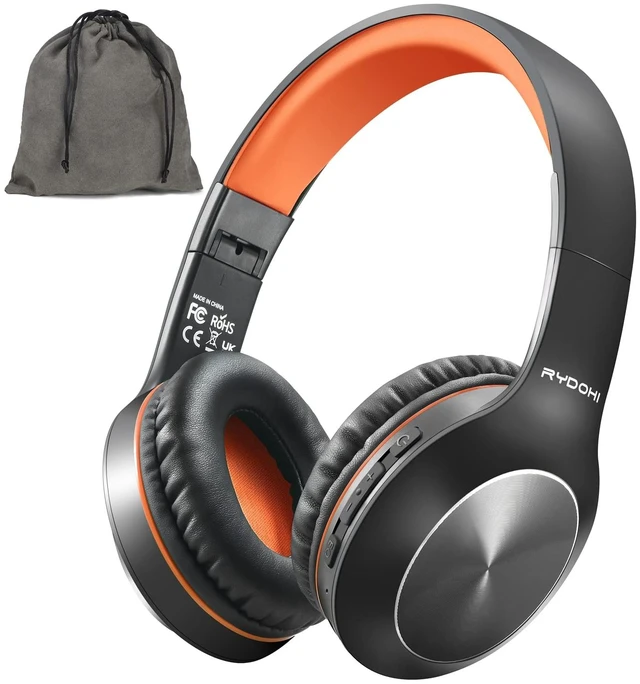 Main image of Bluetooth Headphones Over Ear, 68H Playtime and 3 EQ Music Modes Wireless Headphones with Microphone/Deep Bass, HiFi Stereo Foldable Lightweight Headset for PC Home Travel Office