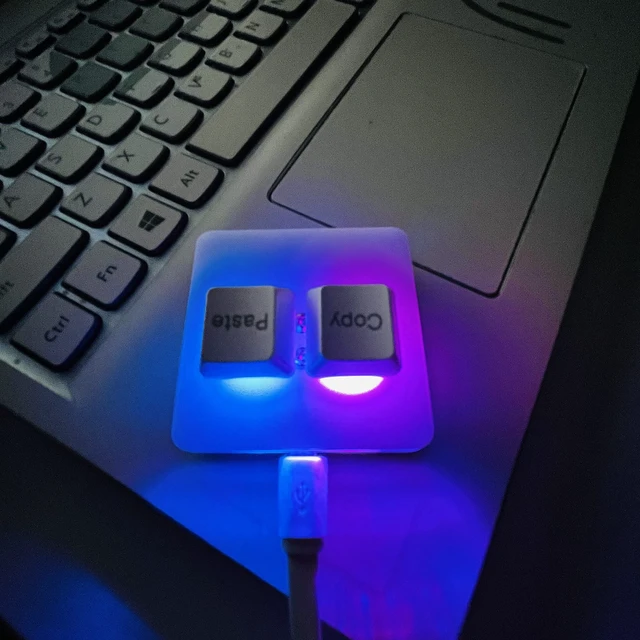 Alt view image 4 of 6 - Copy and Paste 2-Key Keyboard SAYO OSU Keypad Hotswap One Handed Mechanical Gaming Keyboard Cherry Switch RGB Backlit Mini USB Keypad for macros or Rhythm Games