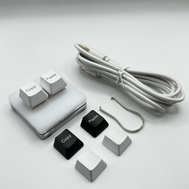 Alt view image 5 of 6 - Copy and Paste 2-Key Keyboard SAYO OSU Keypad Hotswap One Handed Mechanical Gaming Keyboard Cherry Switch RGB Backlit Mini USB Keypad for macros or Rhythm Games